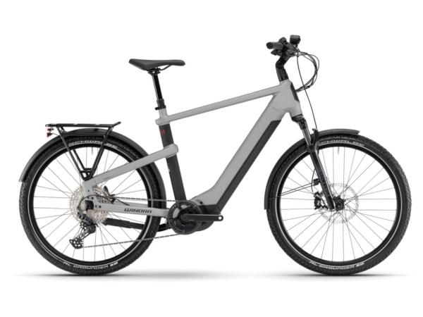 Winora YAKUN X12 UNISEX i750Wh 12-G Deore 24 Win BCXK classic silver gloss Rh 55