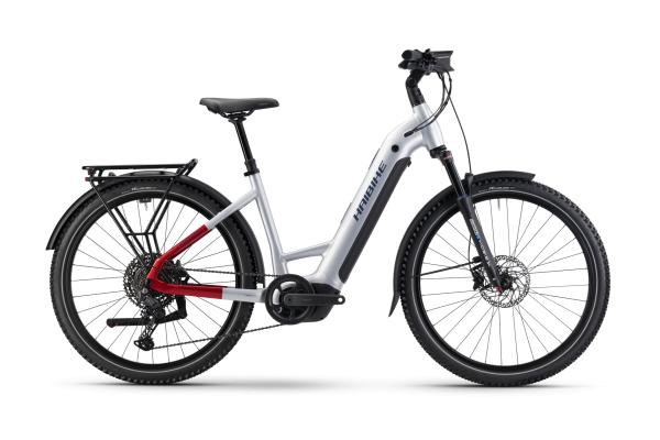 Haibike TREKKING 7 LOW i800Wh 11-G Cues   25-26 HB BCXK GL_grey red blue Rh S 38