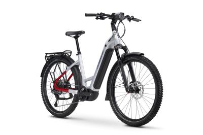 Haibike TREKKING 7 LOW i800Wh 11-G Cues   25-26 HB BCXK GL_grey red blue Rh M 45 Produktbild 1