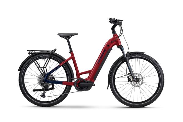 Haibike TREKKING 7 LOW i800Wh 11-G Cues   25-26 HB BCXK GL_dyn. red blue Rh L 50