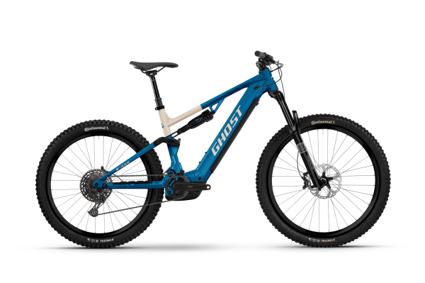 GHOST E-ASX UNIVERSAL candy blue/coffee arctic dust - glossy M