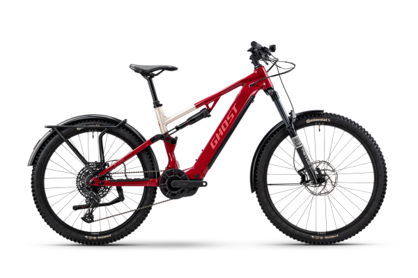 GHOST E-ASX ESSENTIAL EQ rebel red/coffee pebble - glossy M