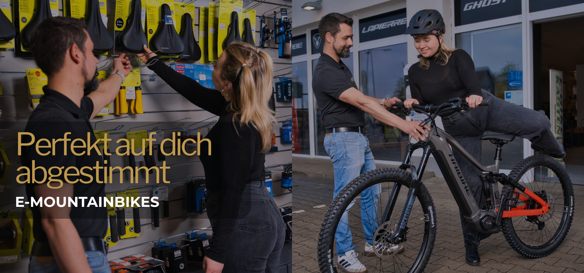 Mountainbike Fahrer auf dem Trail