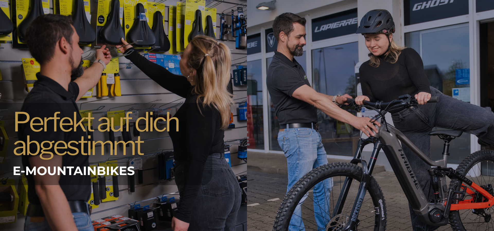 Mountainbike Fahrer auf dem Trail